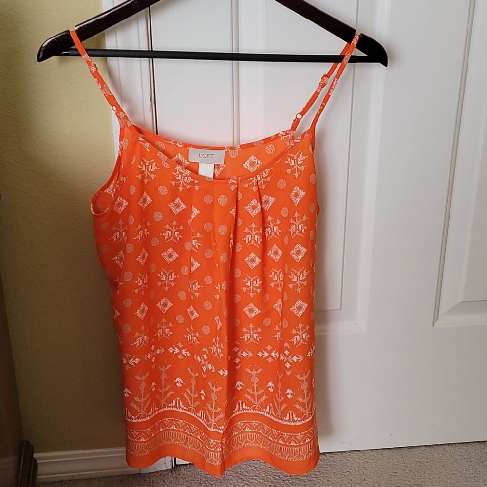 Orange cami blouse